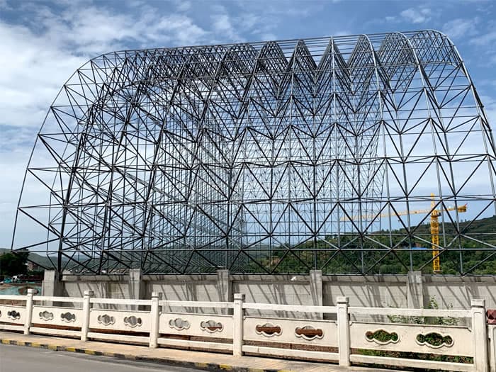 宝山山寨矿储煤棚网架